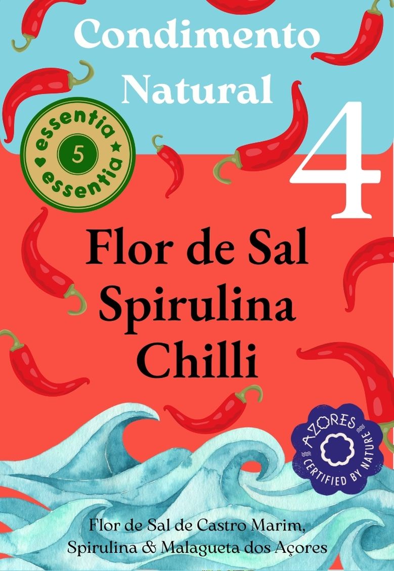 Condimentos Naturais Chilli & Flor de Sal & Spirulina
