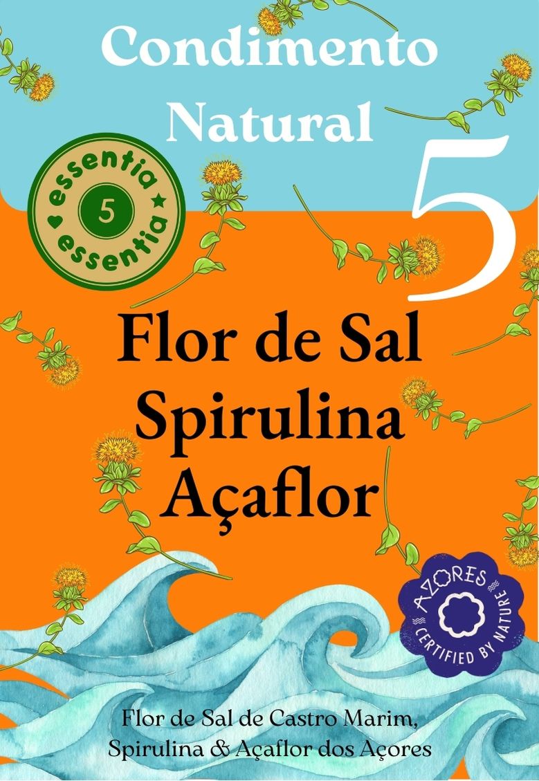 Condimentos Naturais Açaflor & Flor de Sal & Spirulina, Condimento Natural, Natural Condiment